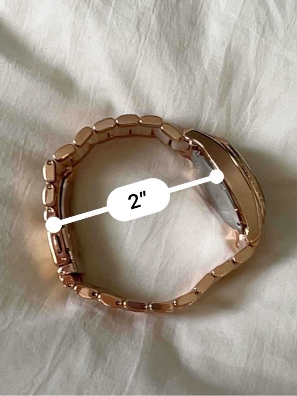 Michael Kors Rose Gold and Cream Ceramic Crystal Watch - not currently operating - Picture 14 of 14